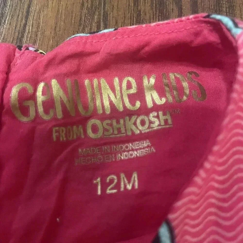 Genuine Kids By Oshkosh Pink Paisley Dress